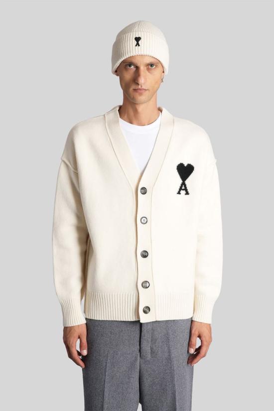 25FW 아미 스웨터 427654 UKC367 018 Beige