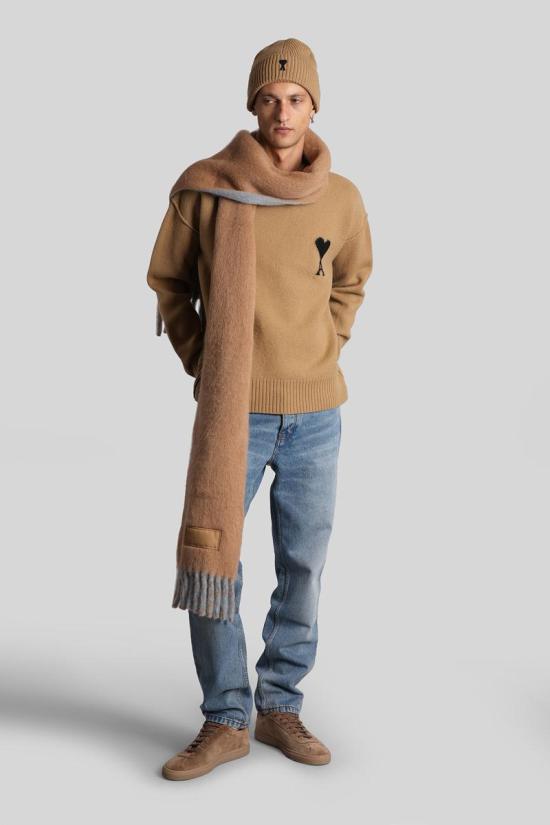 25FW 아미 스웨터 427648 UKS838 018 Brown - AMI