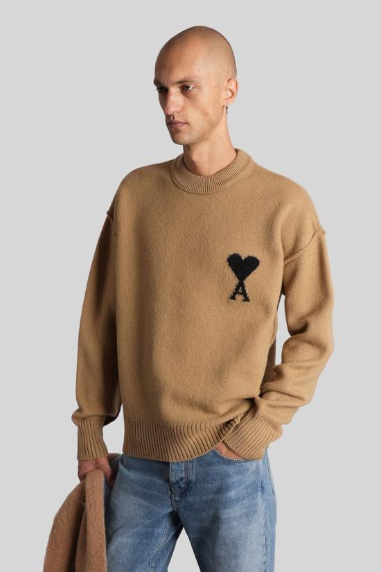 25FW 아미 스웨터 427648 UKS838 018 Brown - AMI