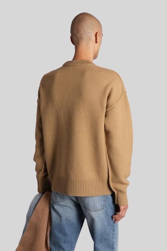 25FW 아미 스웨터 427648 UKS838 018 Brown - AMI