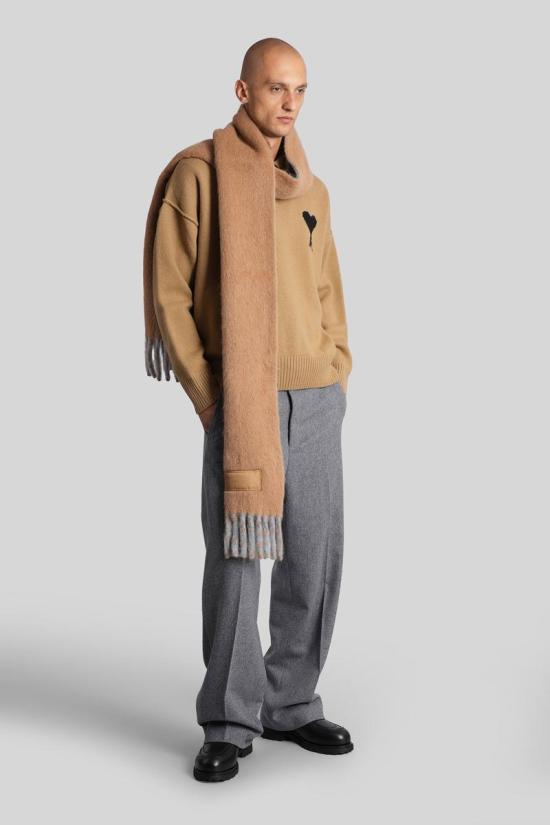 25FW 아미 긴팔 셔츠 427651 UPL409 018 Brown - AMI