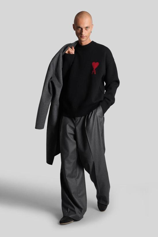 25FW 아미 스웨터 427643 UKS838 018 Black - AMI