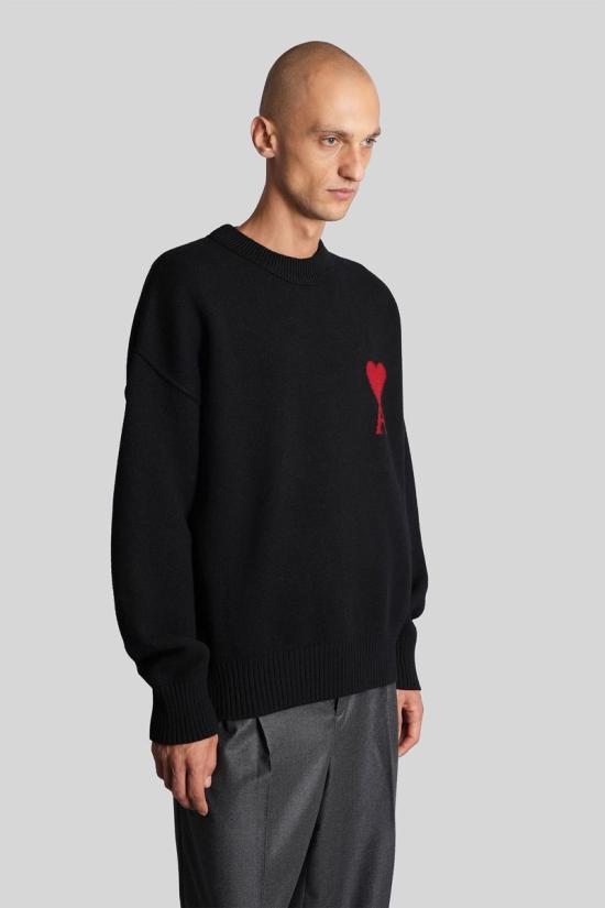 25FW 아미 스웨터 427643 UKS838 018 Black - AMI