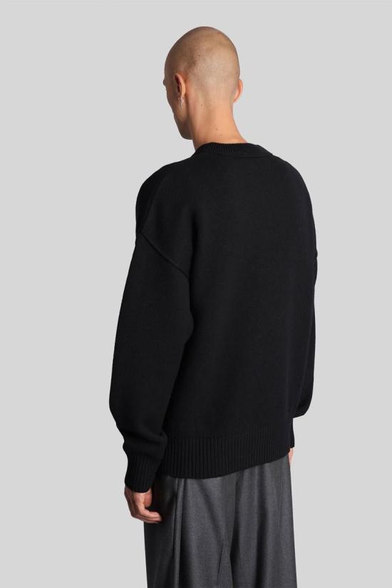 25FW 아미 스웨터 427643 UKS838 018 Black - AMI