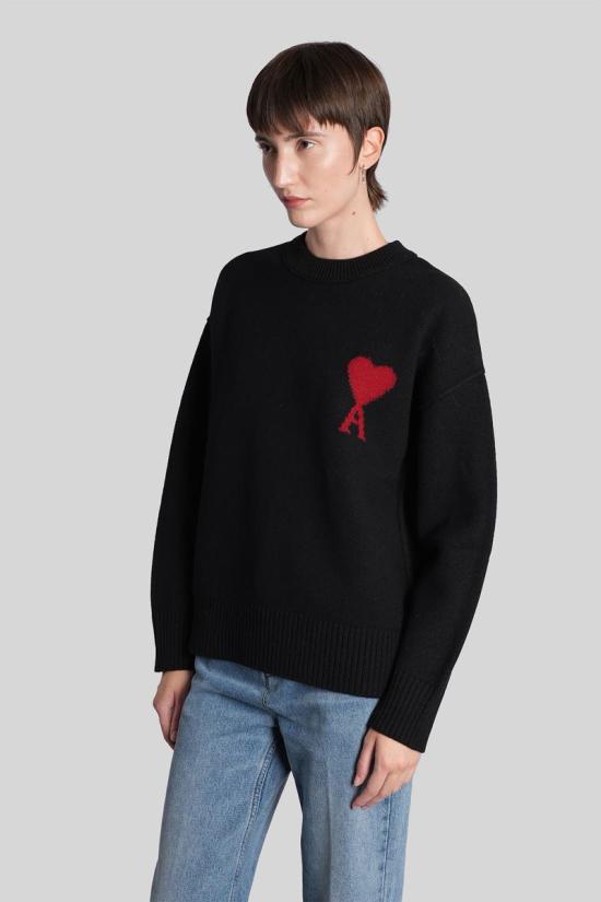 25FW 아미 스웨터 427953 UKS838 018 Black - AMI