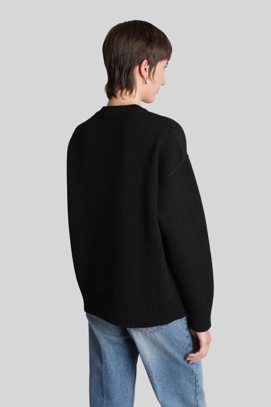 25FW 아미 스웨터 427953 UKS838 018 Black - AMI