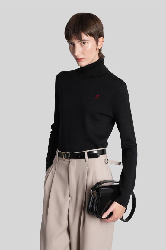 25FW 아미 스웨터 427932 FKS827 001 Black - AMI