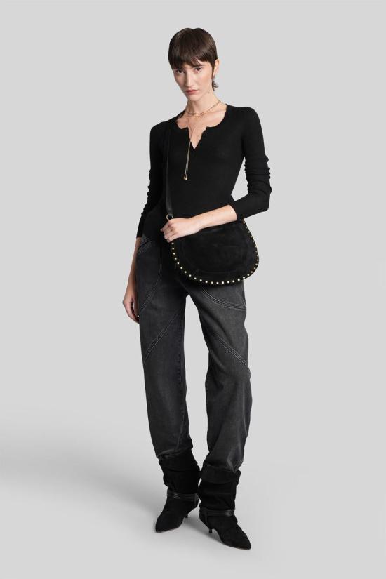 25FW 이자벨마랑 블라우스 429576 PU0749FA C3L10I Black - ISABEL MARANT