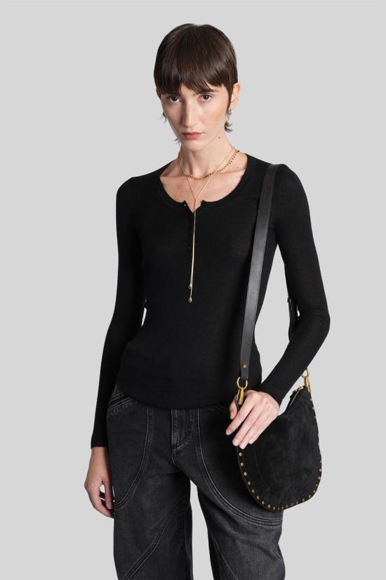 25FW 이자벨마랑 블라우스 429576 PU0749FA C3L10I Black