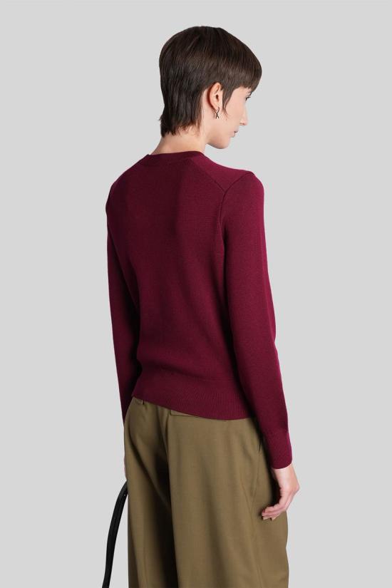 25FW 아미 스웨터 427931 FKS826 001 Purple - AMI