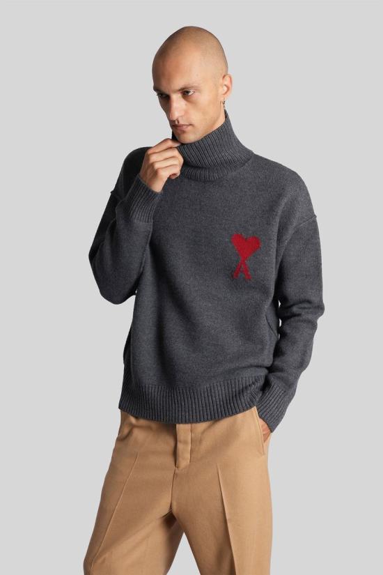 25FW 아미 스웨터 427628 UKS839 018 GREY - AMI