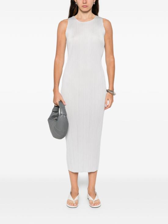 25FW 플리츠플리즈 롱 원피스 PP59JH114 10 Light Grey - PLEATS PLEASE