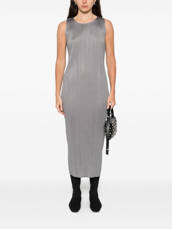 25FW 플리츠플리즈 롱 원피스 PP59JH114 12 Grey - PLEATS PLEASE