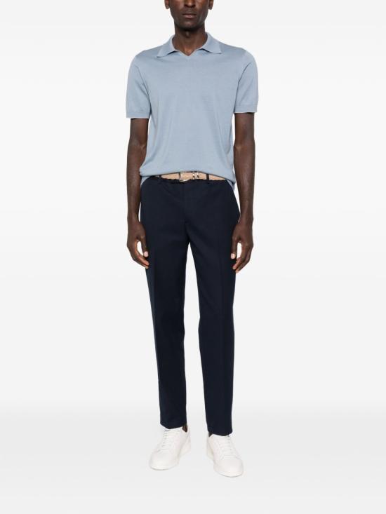 26SS 브루넬로 쿠치넬리 폴로 티셔츠 M29800145 CMM56 Clear Blue - BRUNELLO CUCINELLI