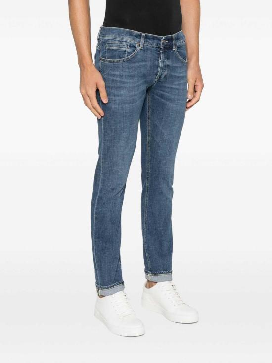 25FW 돈답 스트레이트 팬츠 UP232DSK316J14800 Blue - DONDUP
