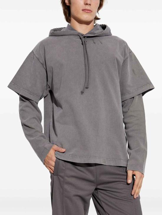 26FW 팜앤젤스 후드 티셔츠 PMBB178F25FLE0010610 Grey - PALM ANGELS