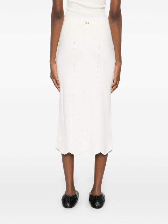 25FW 트윈셋 미디 스커트 252TT321500282 White - TWINSET