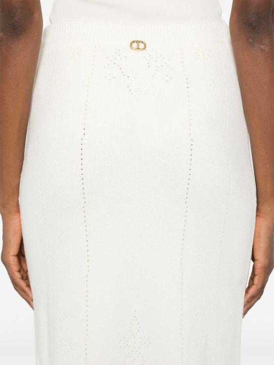 25FW 트윈셋 미디 스커트 252TT321500282 White - TWINSET