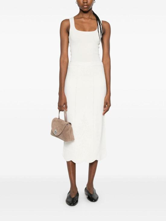 25FW 트윈셋 미디 스커트 252TT321500282 White - TWINSET