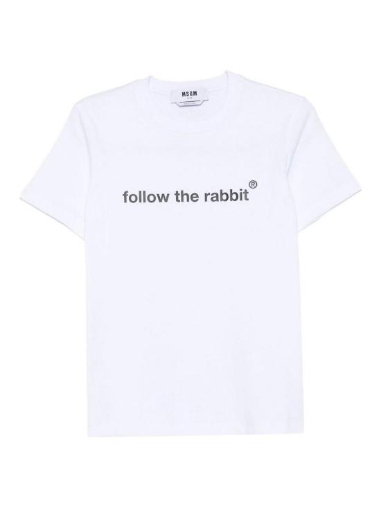  엠에스지엠 반팔 티셔츠 3941MDM8725779801 White