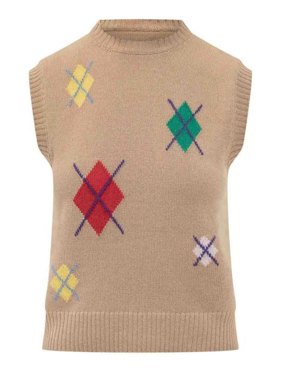  엠에스지엠 민소매 티셔츠 3941MDT19125778124 Beige