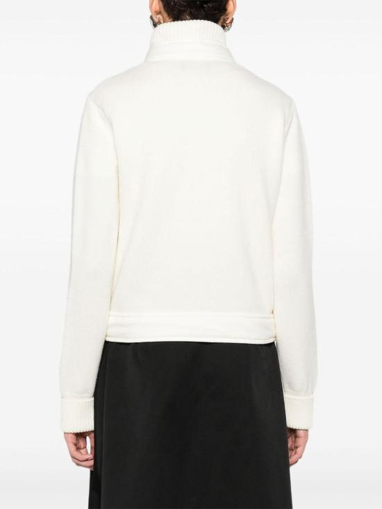  몽클레어 퀼티드 가디건 K20989B00014M1131034 White - MONCLER