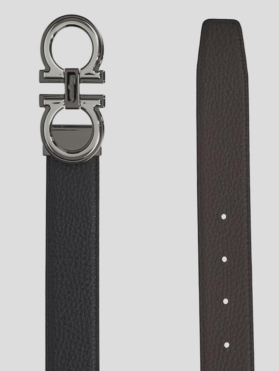 26SS 살바토레 페라가모 가죽 벨트 67A254734227NEROHICKORY Black - SALVATORE FERRAGAMO