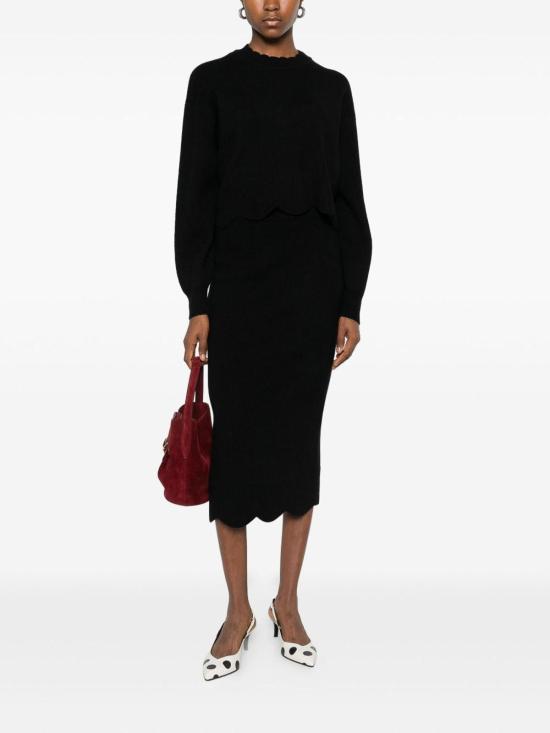 25FW 트윈셋 미디 스커트 252TT321500006 Black - TWINSET