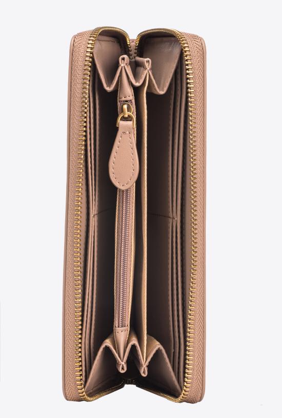 25FW 핑코 지갑 100250A0F1 D01Q Biscotto zenzero antique - PINKO