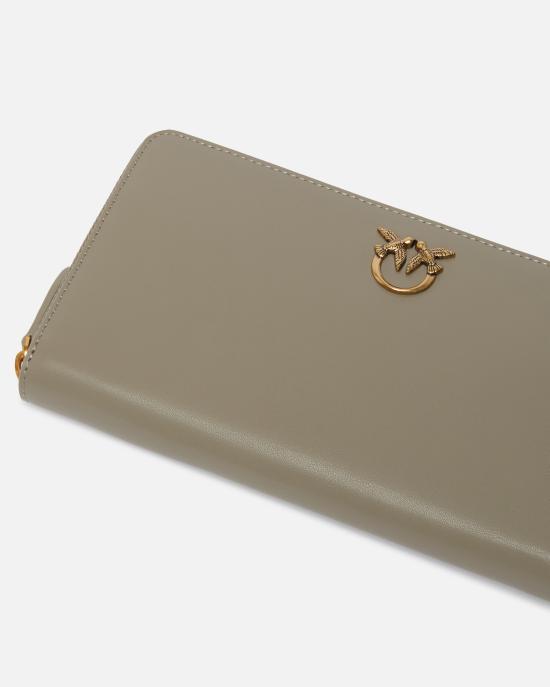 25FW 핑코 지갑 100250A0F1 I68Q Noce antique gold - PINKO