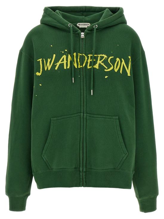 26SS JW앤더슨 긴팔 티셔츠 JW0273PG1901 500 GREEN