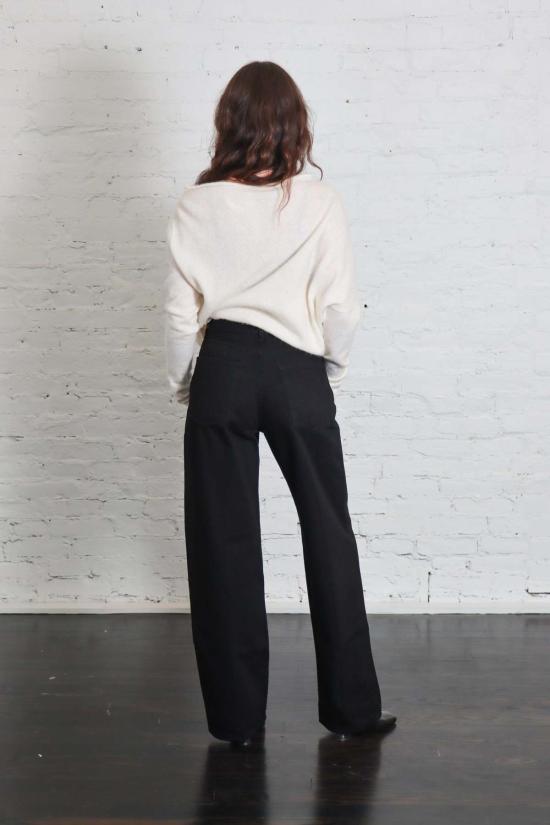  로렌 마누지안 셔츠 애스큐 보트넥 탑 - LAUREN MANOOGIAN