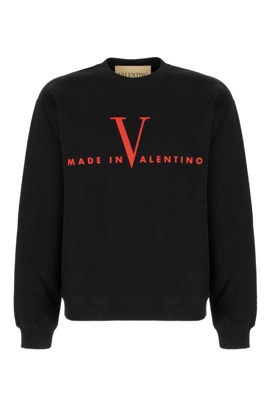 26SS 발렌티노 가라바니 후드 티셔츠 8V3MF28RBCU 0NR NERO ROSSO
