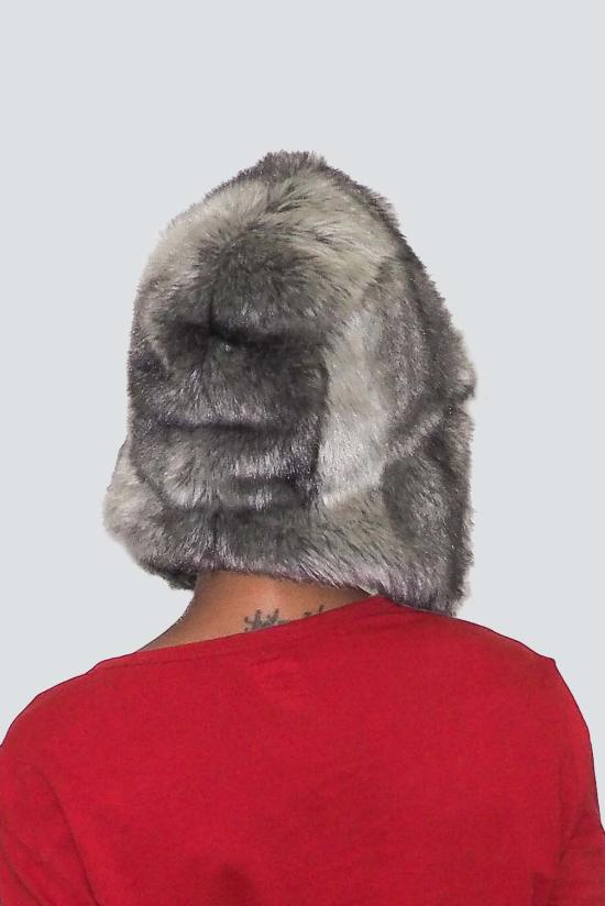  클라이드 이어플랩 캡 그레이 인조 친칠라 아이스 햇 - CLYDE