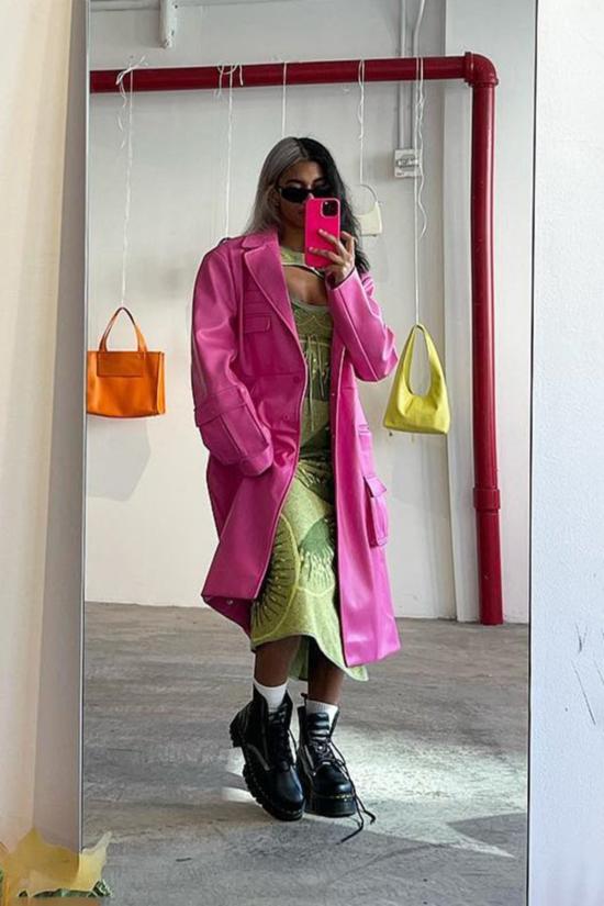  하우스오브써니 트렌치 코트 하우스 오브 서니 더 스튜디오 오버코트 아잘리아 - HOUSE OF SUNNY