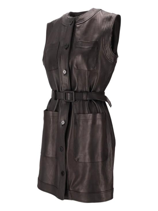 25FW 라 로즈 미디 원피스 1395LEATHERDRESS CUOIO - LA ROSE