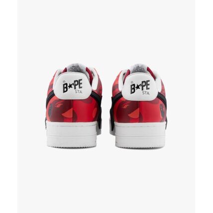  베이프 스니커즈 001FWL301308MRED DOM - BAPE