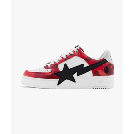  베이프 스니커즈 001FWL301308MRED DOM - BAPE