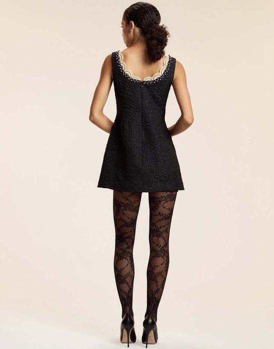  신시아 로리 숏 원피스 신시아 로울리 쁘띠 포 레이스 트림 드레스 블랙 - CYNTHIA ROWLEY