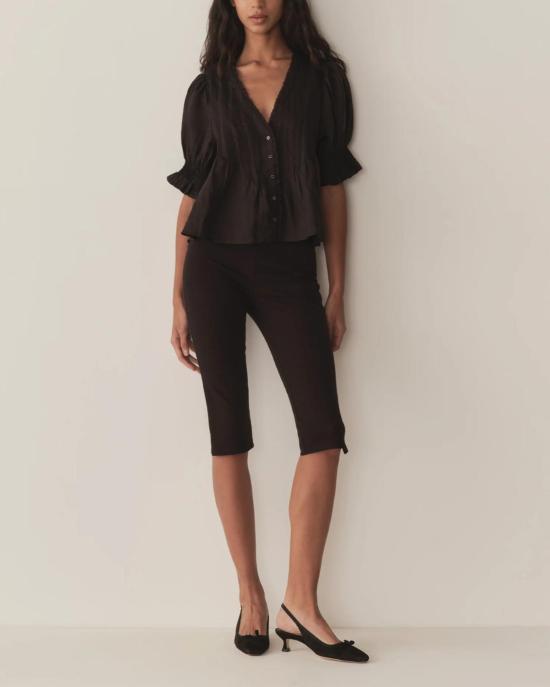  도엔 블라우스 칼리 탑 블랙 - DOEN