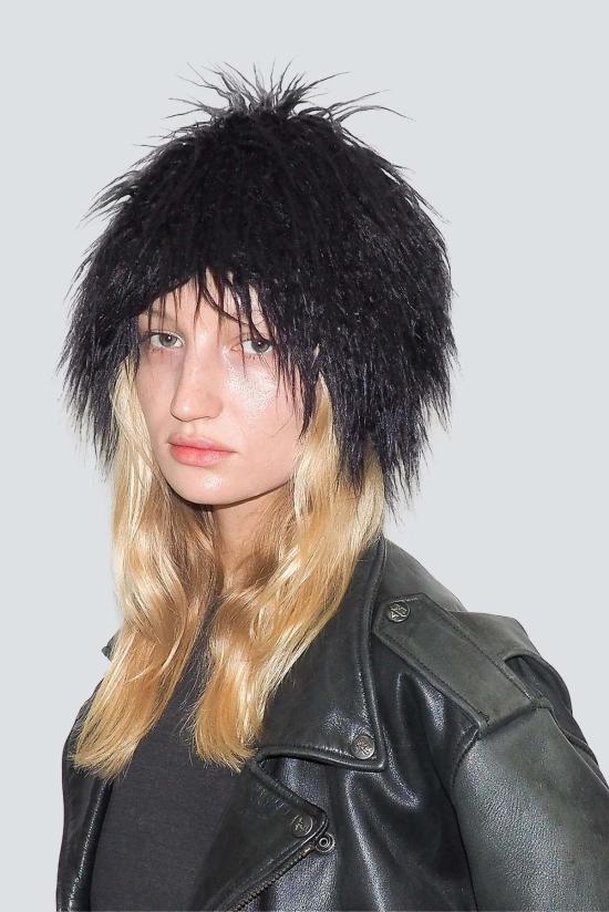  클라이드 이어플랩 캡 블랙 가짜 야크 토크 - CLYDE