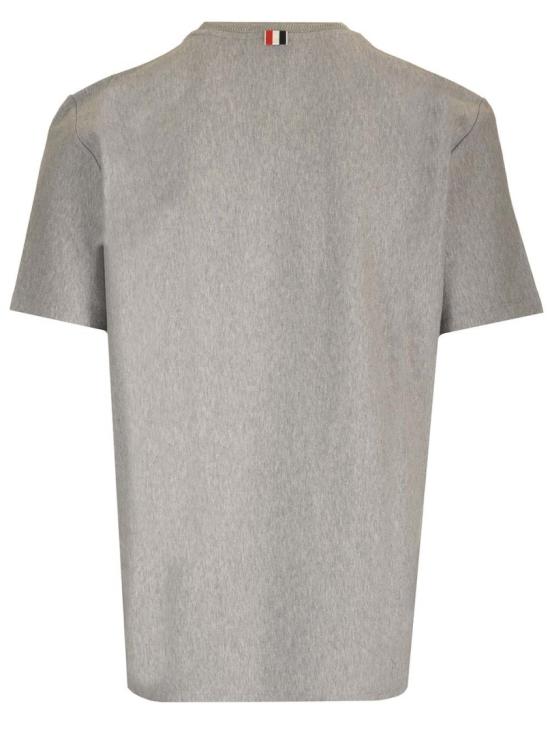  톰브라운 RWB 스트라이프 티셔츠 MJS252AJ0138035 Grey - THOM BROWNE