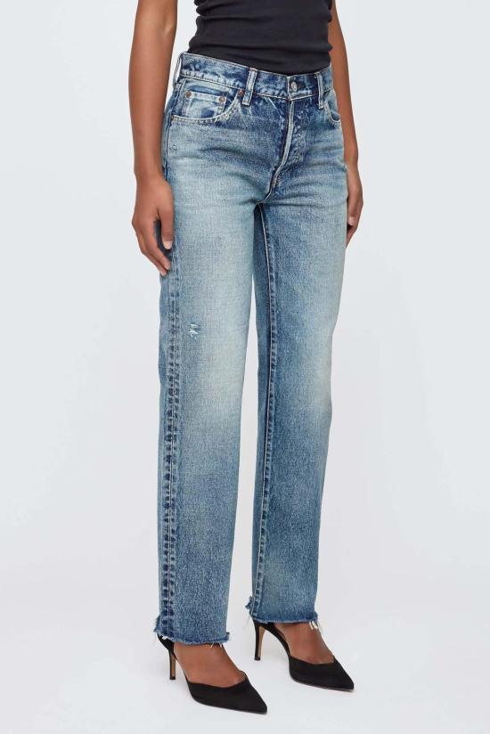  마우지 데님 팬츠 무시 Mv 레이븐크레스트 스트레이트 진 - MOUSSY