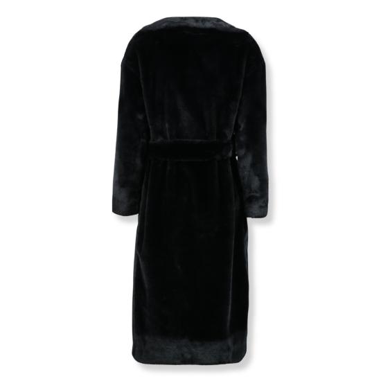 25FW 에르노 소프트 얼터너티브 퍼 코트 CA000586D 12422 Black - HERNO