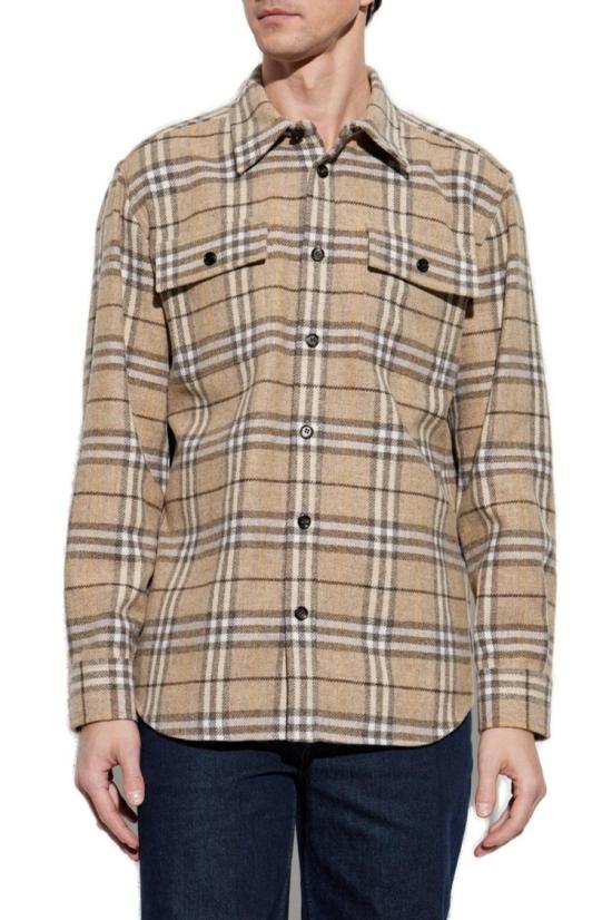  버버리 긴팔 셔츠 8101682 C1959 Neutrals - BURBERRY