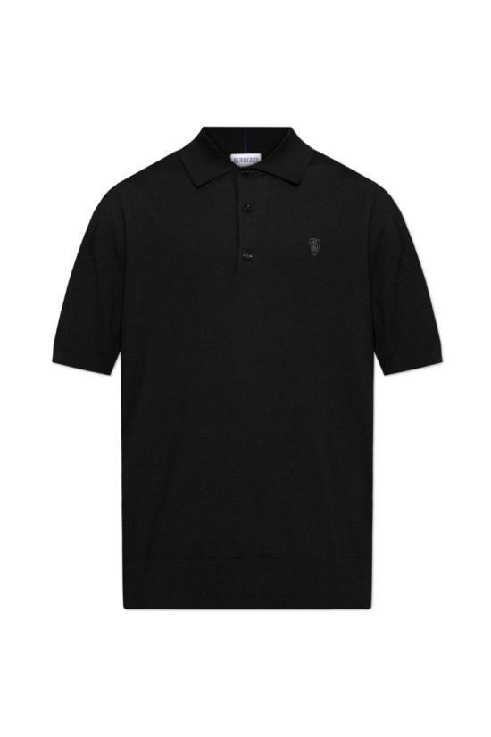  버버리 울 폴로 셔츠 8104873 A1189 Black