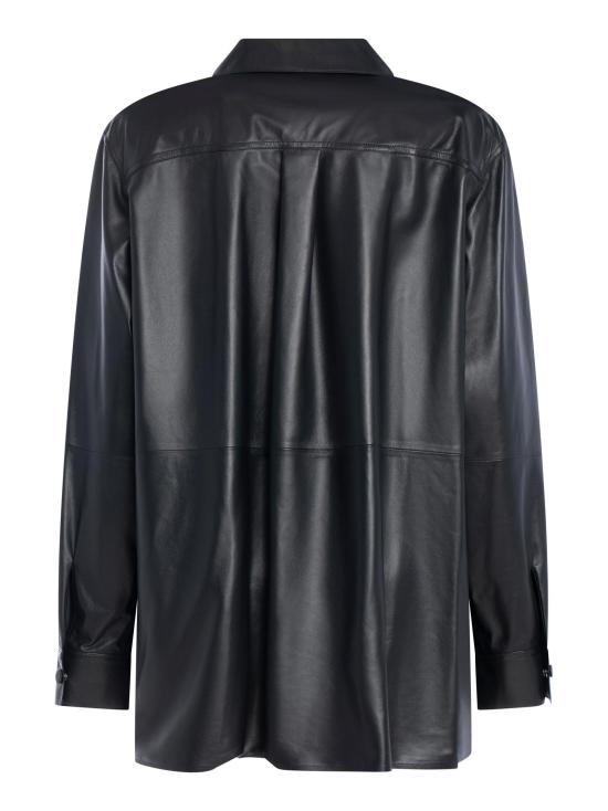 25FW 이브살로몬 가죽 자켓 26WYH22181APAR C99 BLACK - YVES SALOMON