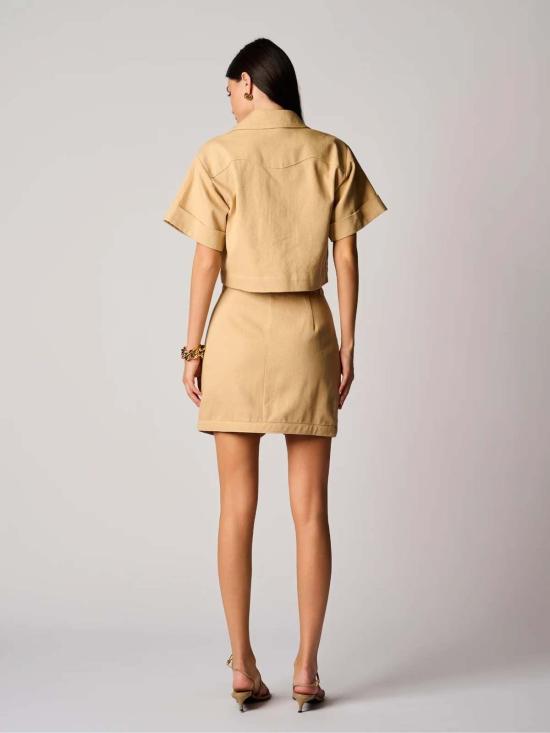  헤브론 숏 스커트 노라 미니 스커트 샌드스톤 - HEVRON