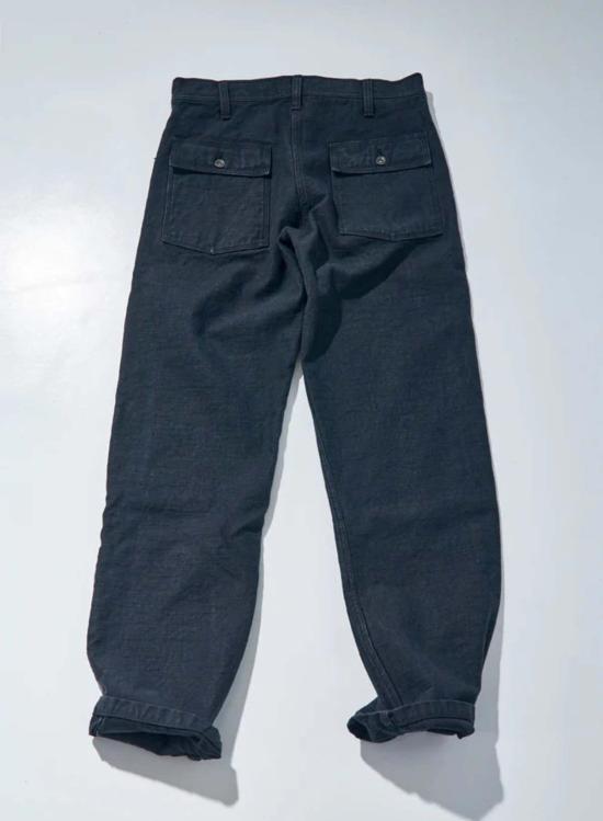  사무라이 진스 치노 팬츠 사무라이 진 Sj52 Bk 15oz 원사 염색 블랙 베이커 팬츠 - SAMURAI JEANS