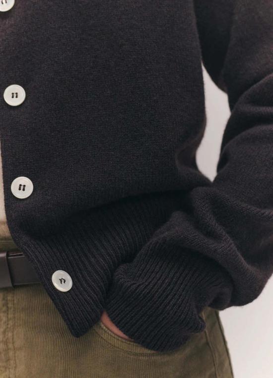  도우터 가디건 &Daughter Ada 크루넥 카디건 다크 브라운 - &DAUGHTER